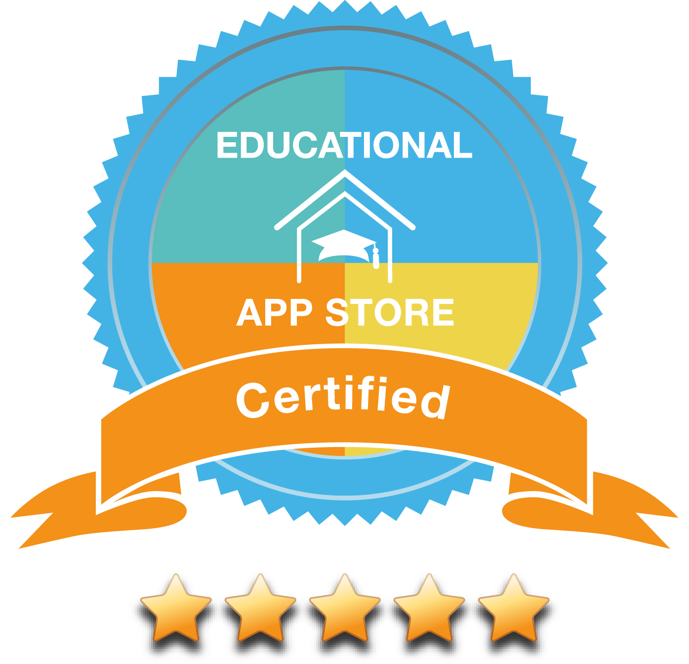 5 Stars Educational App Store Certification