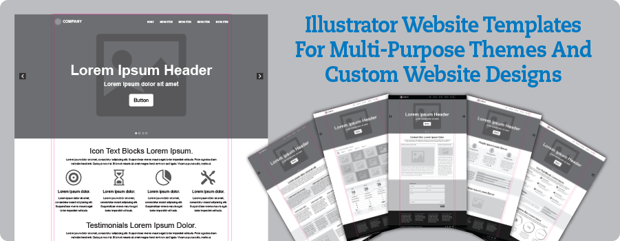 Illustrator Website Templates