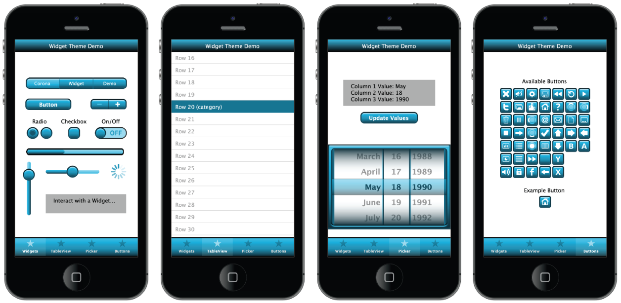 widget theme 1 light blue